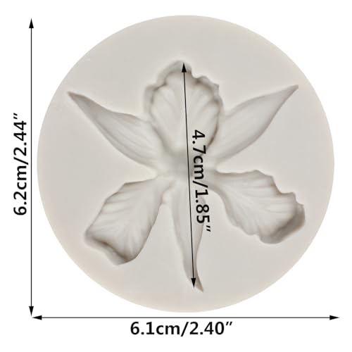 Orchid Flower Silicone Molds Orchid Polymer Clay Mold for DIY Crafts Epoxy Resin Casting Air Dry Polymer Clay Plaster Jewelry Making - color: Style P