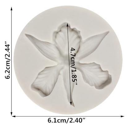 Orchid Flower Silicone Molds Orchid Polymer Clay Mold for DIY Crafts Epoxy Resin Casting Air Dry Polymer Clay Plaster Jewelry Making - color: Style P