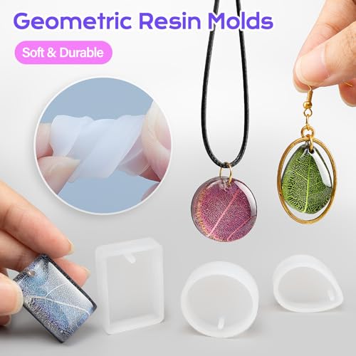 HeyClear 250g UV Resin kit -Crystal Clear, Hard UV Epoxy Resina para Manualidades Fast Curing Glue uv with Silicone Molds, Mat for Beginners Jewelry Making, DIY Crafts Art, Casting Coating - size: 250g