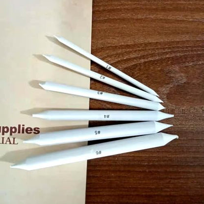 Double-Ended Blending Stumps & Tortillions Set, Paper Sketching Tools for Artists, 3 or 9 Pack, Soft Compressed Paper - color: 3 sets of paper and