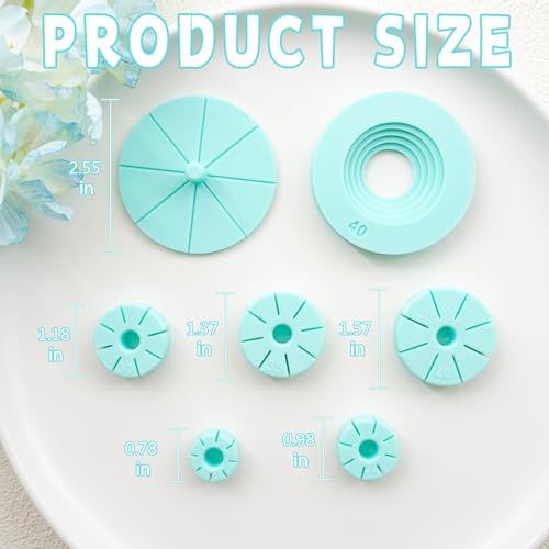 Tainsky Hoop Earring Guide Polymer Clay Cutter, 5 Sizes Round Hoop Earring Guide for Polymer Clay Earrings - color: Hoop Guide