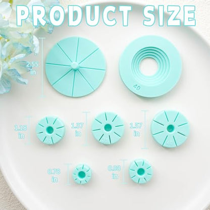 Tainsky Hoop Earring Guide Polymer Clay Cutter, 5 Sizes Round Hoop Earring Guide for Polymer Clay Earrings - color: Hoop Guide