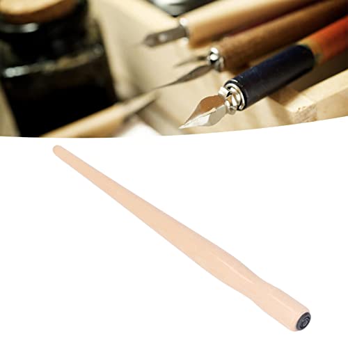 HERCHR 10 Pcs Nib Pen Holder, Comfortable Wooden Comic Dip Pen Nib Holder Set for Beginners Professionals Art Painting Calligraphy Writing Drawing Signing (Natural Wood) - color: Natural Wood