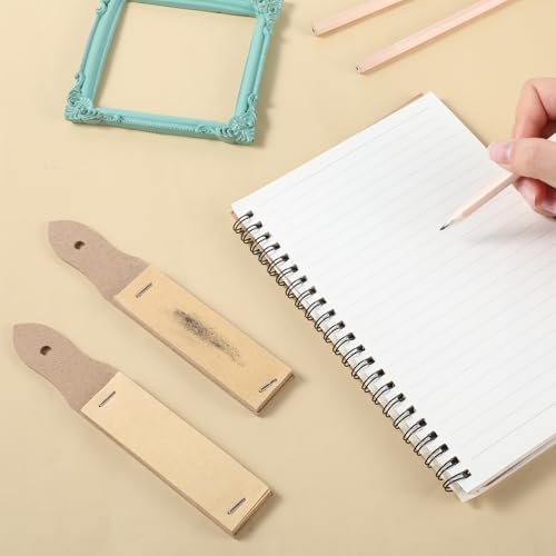 6 PCS Sandpaper Sharpener for Pencil Pointers, Sketch Sandpaper Sharpener for Artists, Blending Stumps Sandpapers for Drawing, Art Sketch Drawing Tool