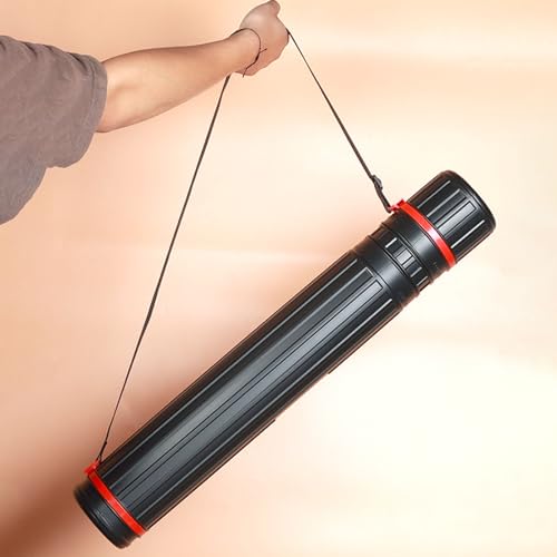 Telescoping Art Transport Tube for Document Art Drawing Artwork, Telescoping Painting Traveling Tube Storage Holder Painting Travel
