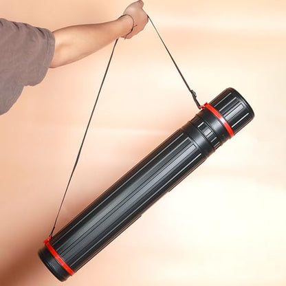 Telescoping Art Transport Tube for Document Art Drawing Artwork, Telescoping Painting Traveling Tube Storage Holder Painting Travel
