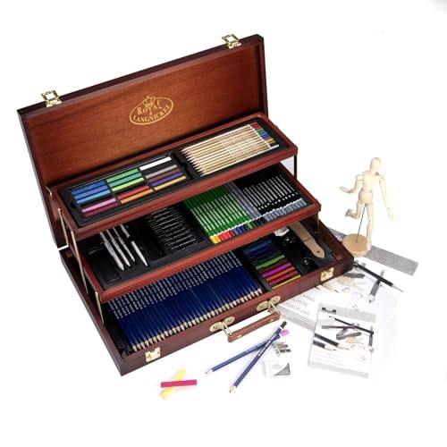 Royal & Langnickel Premier Sketching and Drawing Deluxe Art Set, 134-Piece