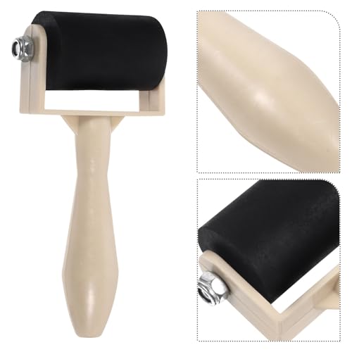Ciieeo 5 Pcs Brayer Roller Set for Printmaking with Rubber Ink Brayers for Kids Art Projects Stamping Painting and Glue Spreading Tools 3.74X1.96X0.78In Each