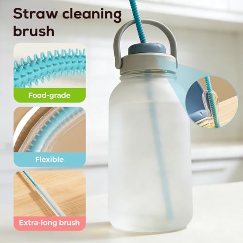 3 in 1 Cup Lid Cleaning Brush, 2026 New Multifunctional Bottle Brush Cleaner, Bottle and Straw Brush Cleaning Set, Crevice Cleaning Brush Tools for Gap Tight Spaces, Home Kitchen Gadgets (2PC C) - color: 2pc C