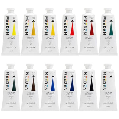 MEEDEN Artist Oil Paint Set - 12 Colors x 60ml/2oz Tubes - Art Supplies for Canvas Painting - color: 12 Colors, style: 60ml/2oz