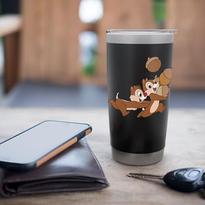 Disney Chip 'n Dale Chipmunks Acorn Run Stainless Steel Insulated Tumbler - color: Black