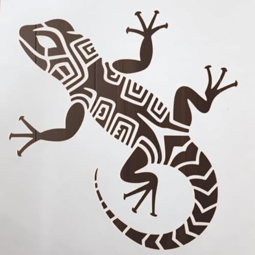 Lizard Stencil – Reptile Outline Template for Painting Crafting Scrapbooking and DIY Projects (3 Pcs Set) - style: Lizard