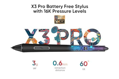 XPPen Wireless Drawing Tablet Deco Pro LW 2nd, 11 Inch Bluetooth Computer Graphics Tablet with X3 Pro Stylus & Mini Key-dial, Digital Drawing Pad for Animation, Digital Art, Video Editing - size: 11 Inch