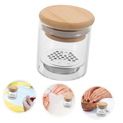 Nail Art Brush Cleaning Cup with Mesh Filter Multifunctional Wash Supply for Manicure Tools with Lid for Professional Nail Care