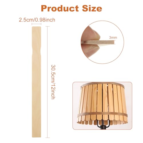 200 Pcs Paint Stir Sticks 12 inch Paint Mixing Sticks Paint Sticks Bulk, Wooden Paint Sticks Paint Stirring Sticks for Crafts DIY Mixing Epoxy Resin Paint Garden Library Markers