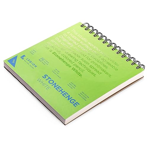 Legion Stonehenge Spiral Pad - 7" x 7", White