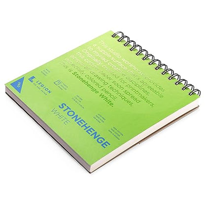 Legion Stonehenge Spiral Pad - 7" x 7", White