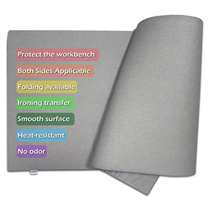 ReArt Ironing Board Cover Table Mat Heat Pressing Mat Pad 22" x 60" - Appliable for Heat Pressing Machine and HTV and Iron On Projects - size: 22" x 60"