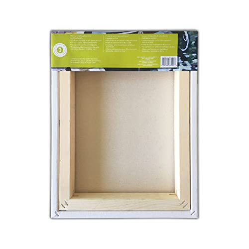 Artist's Loft 11" x 14" Level 3 Gallery Wrapped Heavy Duty Canvas - Archival, Acid Free Cotton Canvas for Paint, Acrylic, & Oils - Bulk 12 Pack - size: 11\ x 14\