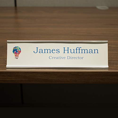 Nap Nameplates White Printable Perforated Name Plate Paper 2 x 8 – Nap Industrial Group Name Plates, 4 Packs of 20 nameplates (80 Inserts), Printing Instructions Included - color: White, size: 8" x 2"