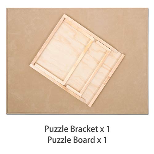 Becko US 1000-pc Jigsaw Puzzle Board with Bracket/Stand, Portable Jigsaw Puzzle Table with 2 Angle Adjustments, Premium Smooth Flannel Surface, for 1000 Piece Horizontal/Vertical Jigsaw Puzzles - size: 1000 Piece