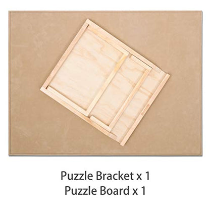 Becko US 1000-pc Jigsaw Puzzle Board with Bracket/Stand, Portable Jigsaw Puzzle Table with 2 Angle Adjustments, Premium Smooth Flannel Surface, for 1000 Piece Horizontal/Vertical Jigsaw Puzzles - size: 1000 Piece