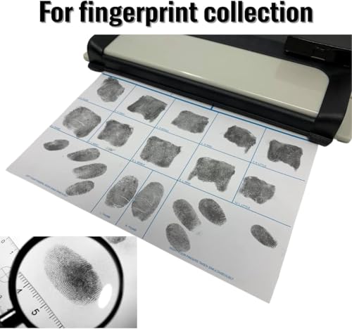 Thumbprint Fingerprint Ink Pad for Notary Supplies – Quick Dry, Non-Toxic & Stain-Free | Black Stamp Pad for ID Cards, Law Enforcement & Application Forms | 1 Pack - size: Round Mini｜Single