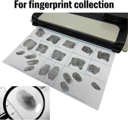 Thumbprint Fingerprint Ink Pad for Notary Supplies – Quick Dry, Non-Toxic & Stain-Free | Black Stamp Pad for ID Cards, Law Enforcement & Application Forms | 1 Pack - size: Round Mini｜Single