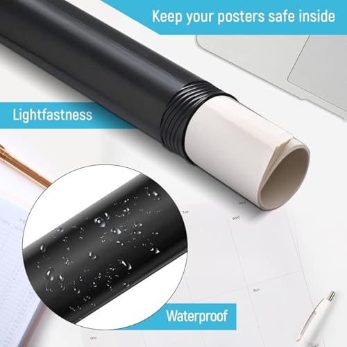 Poster Tube, Multipurpose Portable Expandable Telescopic Drawing Tube With Strap, Durable Poster Storage Carrying Tubes Box Protector For Artwork Painting Art Prints Maps Carrying Case Holder