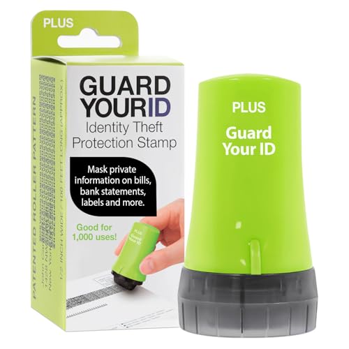 Guard Your ID Advanced Roller Identity Theft Prevention Security Stamp Green (38311) - color: Green, size: Regular