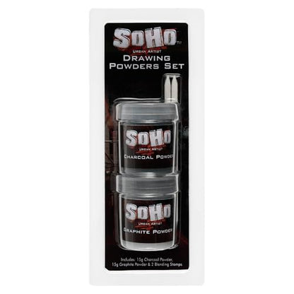 Soho Urban Artist Graphite and Charcoal Powder (15 Gram) – Soft Shading & Highly Pigmented Graphite Powder