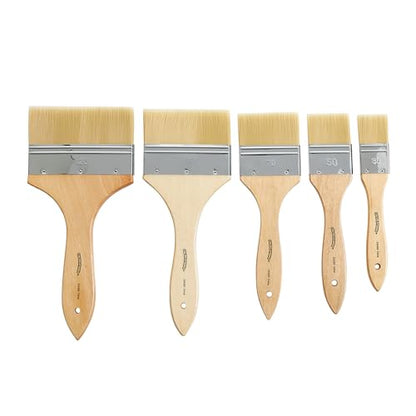 Colorations Large Area Paint Brushes - Set of 5 Sizes
