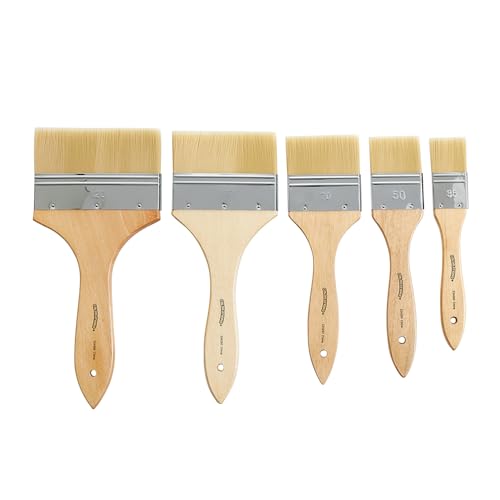 Colorations Large Area Paint Brushes - Set of 5 Sizes