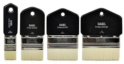 Liquitex Professional Freestyle Large Scale Brush, Paddle 1-inch, Black - size: 1", style: Free Style Large Scale Paddle