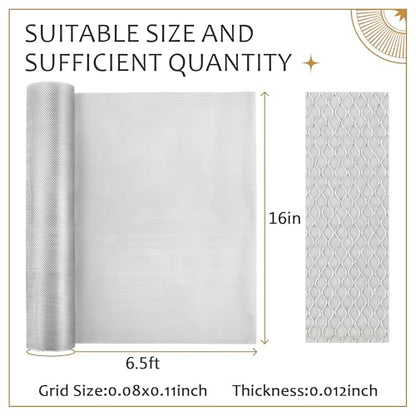 UNIFAMILY Sculpting Wire Mesh,6.5FT x 16IN Aluminum Wire Mesh for Arts and Craft, Aluminum Armature Wires for Sculpting, Armature Mesh for Clay, Sculpting Craft Mesh for DIY Projects (6.5FT-1 roll) - size: 6.5FT-1 roll