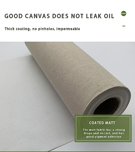 Professional Canvas Roll for Painting, Linen Material, Durable and Acid-Free, Acrylic Oil Painting Blank Canvas, Ideal for Painters - size: Width 57cm