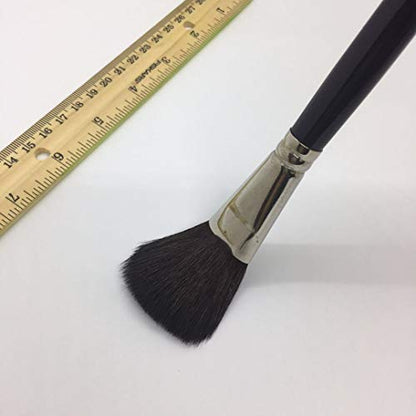XDT#168 Mop Artist Paint Brush 2 Piece Set Medium Stiff Nylon Hair Short Handle #10#20, Micro Detail Paint Brushes for Painting, Acrylic Oil Watercolor