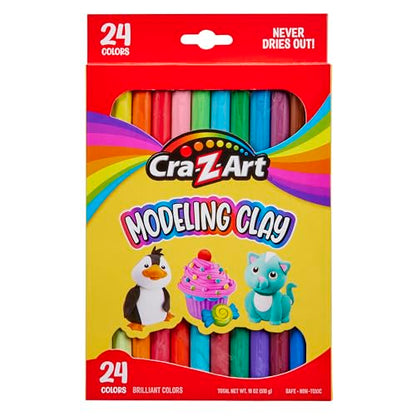 Cra-Z-Art Modeling Clay, 17.5 oz, 24 Count (10901) - size: 24 Count (Pack of 1)