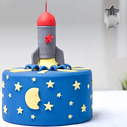 Fox Run Mini Shapes Fondant Cutter Set, Small Star, Diamond, Heart, Clover, Spade, Moon, Oval, 12-Piece, Stainless Steel - color: Stainless Steel