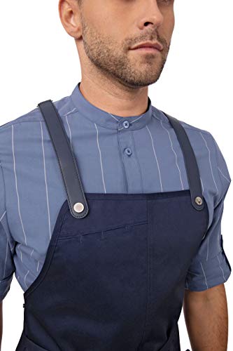Chef Works Men's Largo Bib Apron - color: Dark Navy