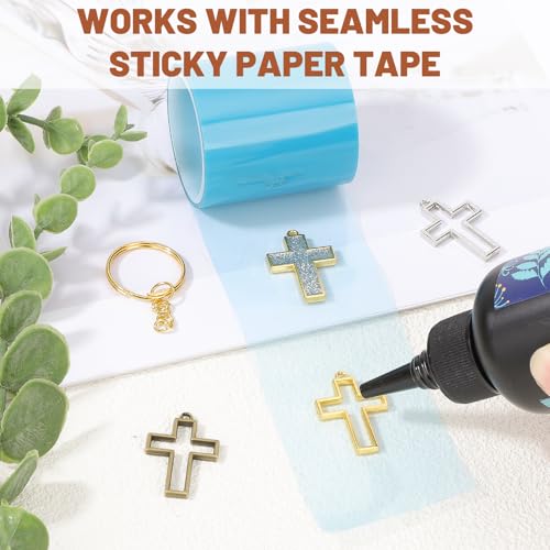 Gartful Open Bezels for Resin Jewelry Making, Hollow Frame Pendants with Jump Rings, Craft Bezels for Necklace, Earrings - style: Cross - 30PCS