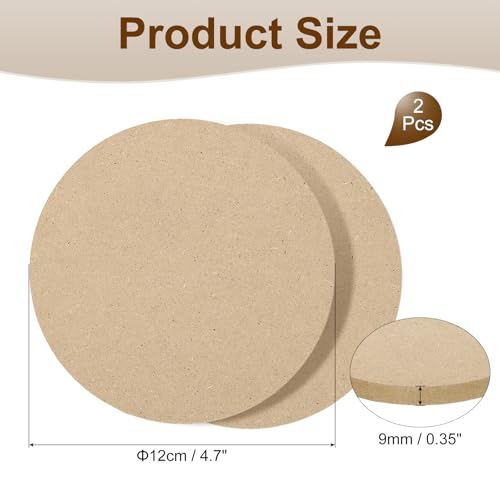 MECCANIXITY 6 Pcs Clay Wedging Board for Pottery, 4.7 Inch Round Pottery Wheel Bats 9mm Thick Clay Mat Ceramic Drying Slab for Ceramics Making - size: 4.7 Inch