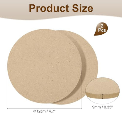 MECCANIXITY 6 Pcs Clay Wedging Board for Pottery, 4.7 Inch Round Pottery Wheel Bats 9mm Thick Clay Mat Ceramic Drying Slab for Ceramics Making - size: 4.7 Inch