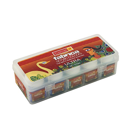 Camlin Kokuyo Fabrica Acrylic Ultra Color - 15ml Each, 10 Shades