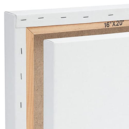Centurion Deluxe Professional Acrylic Primed Linen Pre-Stretched Canvases, 11oz Linen - 30"x40", Box of 3, 1.5" Deep - Kiln-Dried Stretchers, Back Stapled, Canvas for Painting, Museum Archival Quality - size: 24"x48"