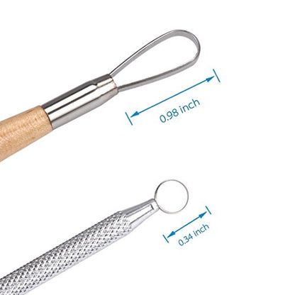 COMIART 12PCS Clay Sculpting Ribbon Tools Set - Double-Ended Pottery Carving Tools for Beginners & Professionals, Wood & Stainless Steel Handles for Ceramic Modeling, Sculpting & Shaping
