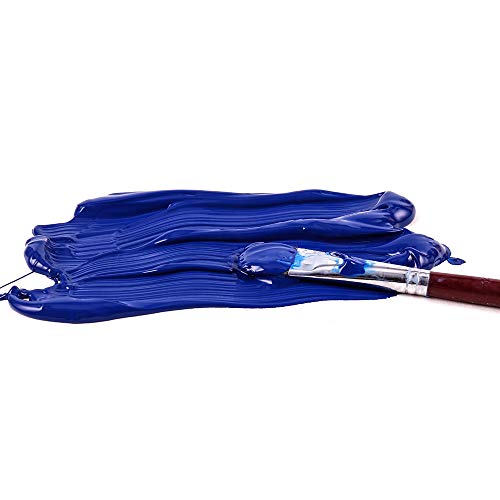 Mont Marte Discovery School Acrylic, Phthalo Blue, 1/2 Gallon (2 Liter). Ideal for Students and Artists. Excellent Coverage and Fast Drying. Pump Lid Included. - color: Phthalo Blue