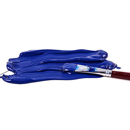 Mont Marte Discovery School Acrylic, Phthalo Blue, 1/2 Gallon (2 Liter). Ideal for Students and Artists. Excellent Coverage and Fast Drying. Pump Lid Included. - color: Phthalo Blue