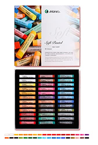YYMIYU Soft Color Chalk Pastels for Professional Artist 36 Colour - color: Soft 35 Color
