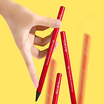 Woodless Graphite Pencil 6 Pack Set, HB, 2B, 4B, 6B, 8B, EE for Sketching, Drawing, Coloring and Shading, Gift for Artist, Hobbyist, Beginner
